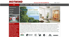 Desktop Screenshot of hotwindsauna.com